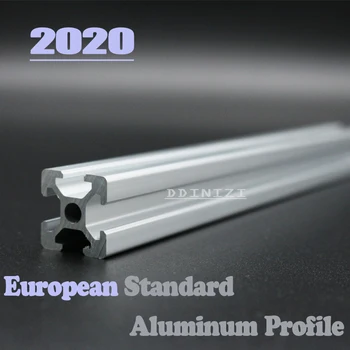 CNC 3D Tiskalnik Deli 4pcs/veliko Evropski Standard Eloksiran Linearni Železniškega Aluminij Profil Ekstrudiranje 2020 za DIY 3D tiskalnik