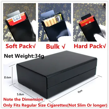 DIY Che Cigaret Primeru Lasersko Vgraviranim Metal Škatle Cigaret Moški Žep Kajenje Samodejno Polja Rdeče Črno Zlato Modra