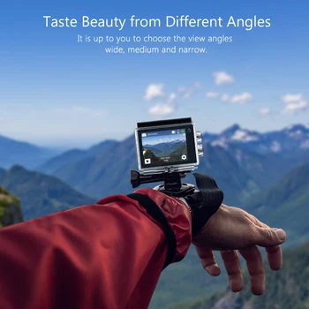 Dragon Dotik Vista 5 4K Dejanje Fotoaparat z Zaslonom na Dotik 16MP WiFi 30 M Vodoodporno Kamero 170°širokokotni 2 Baterije in Montaža