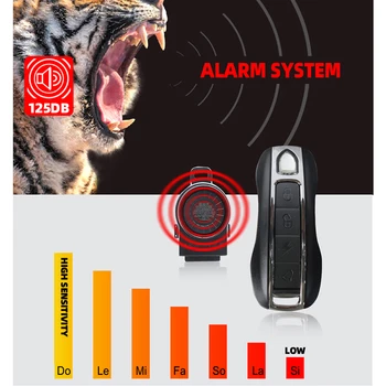 Ebike Alarmni Sistem 36V 48V 60V 72V Z Dvema Stikala Brezžični Daljinski Nadzor Alarmnih E Kolo Moto Skuter Motor Alarmni Sistem