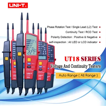 ENOTA UT18 Serije ročni Napetosti in Kontinuitete Tester 3-fazni napetosti in faznega zaporedja/On-Off Test/RCD Tester
