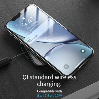 Essager 10W Qi Brezžični Polnilnik Za iPhone 11 Pro Xs Max XR X Samsung S9 S10 S20 Xiaomi Huawei Stekla Hitro Brezžično Polnjenje Pad