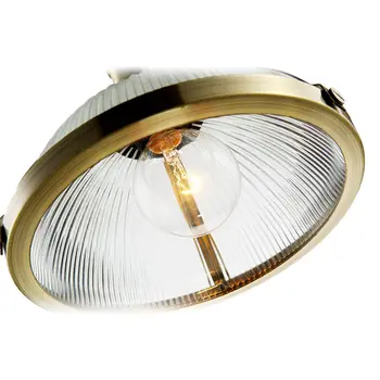 Evropski Letnik Industrijske Prekrita Prozornega Stekla Lampshade Obesek Žarnice E27 Viseče Luči Spalnica Svetlobe