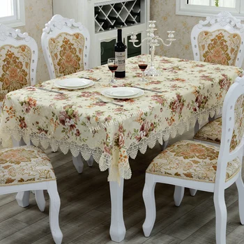 Evropski stil čipke prtom votlih vrtna miza krpo cvet tkanine tabela krpo kritje brisače okrogel prt 1301