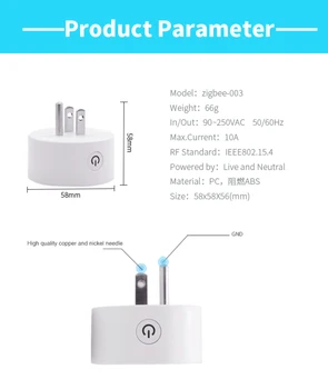 EWelink ZigBee Smart Plug WIFI Socket Mini Stikalo Za Alexa Samsung SmartThings Podporo Echo Naprave Glasovni Nadzor Pametne Vtičnice