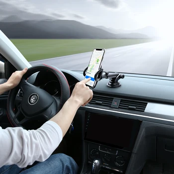 FLOVEME Avto Nosilec za Telefon Za iPhone XS MAX XR X Xiaomi 360 Zavrtite nadzorno ploščo, na Vetrobransko steklo Avtomobila Mount Mobilno Držalo Za Telefon Stojalo