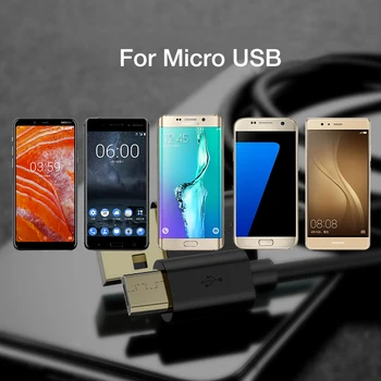 FLOVEME USB Kabel Micro USB 2A Hitro Polnjenje Podatkov Polnilnik, Kabel Pozlačen Priključek, Microusb Cabel Za Samsung Xiaomi Huawei