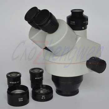 FYSCOPE Sledi Steber Stojalo Mikroskopa 3,5 X-90X Simul Osrednja Trinocular Mikroskop z Dvojno LED Osvetlitev+38MP HDMI Fotoaparata