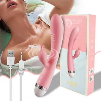 G Spot Rabbit Vibrator, Vibrator Sex Igrače za Ženske Klitoris Stimulator Vagina Muco Massager Ženska Masturbacija Dvojno Vibratorji