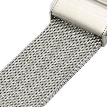 Hitro Sprostitev iz Nerjavečega Jekla Tkane Watch Trak 16 mm 18 mm 20 mm 22 mm Milanese Watch Band Univerzalno Watchband