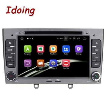 Idoing 7inch 2Din Avto Android 10 Radio Predvajalnik Za Peugeot 308 PX6 4G+64 G IPS zaslon, GPS Navigacija TDA7850 Vodja Enote