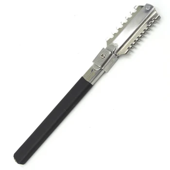 Iz Nerjavečega Jekla Rob Za Britje, Britvico Gume Ročaj Izmenljive Professional Frizerski Rezanje Lase Naravnost Britvice T-090 Britje Nož