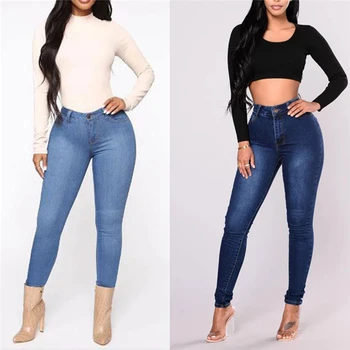 Jeans Za Ženske Z Visoko Pasu Hlače Za Ženske Plus Up Velikosti Skinny Jeans Ženska 3XL Denim Modis Ulične