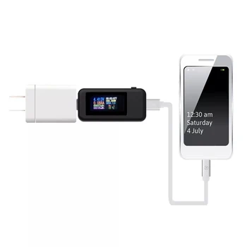 KWS-MX18 10in1 Polnilnik USB Tester Detektor Voltmeter Digitalni LCD USB Tester Trenutno 4-30V Napetosti tok Tester Čas Ampermeter