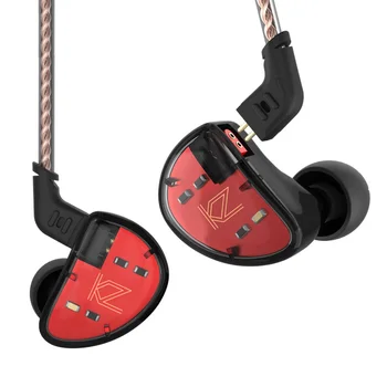 KZ AS10 5BA V Ear Slušalke Slušalke 5 Uravnotežen Armature Gonilnika Monitorja Ušesnih Čepkov z 0,75 mm 2 pin Kabel BA10