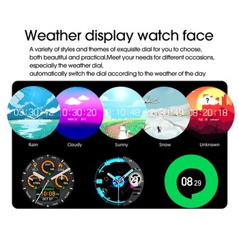 LEMFO LF26 Poln na Dotik 360*360 HD Amoled Zaslon, Pametno Gledati Moške Bluetooth 5.0 Weather Watch Face IP67 Nepremočljiva Smartwatch