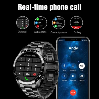 LIGE Bluetooth, Telefon Pametni Uhr Männer Wasserdichte Šport Fitnes Uhr Gesundheit Tracker Wetter Zaslon 2020 Neue Fr smartwatch