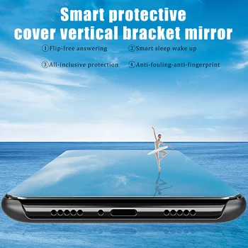 Luksuzni Ogledalo, Telefon Primeru Za iPhone 12 Pro Max Zaščitna Stojalo Pokrovček Za iPhone 12 Pro 12 Max 12 360 Shockproof Primeru