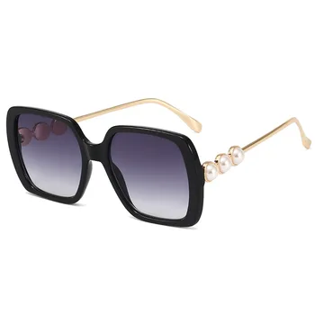 Luksuzni Pearl Kvadratnih sončna Očala Ženske 2020 Letnik blagovne Znamke Oblikovalec Retro sončna Očala Moda Velik Okvir Ženski Okulary Feminino UV4