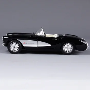 Maisto Black 1957 Chvrolet Corvette 1:24 Obsega Zlitine Modela Avtomobila Diecasts & Igrača Vozil Visoke Kakovosti Zbiranja Otroci Igrače Darilo