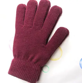 Mens tople rokavice zimske Zgostitev Plus žamet Elastičnost pletenje rokavice