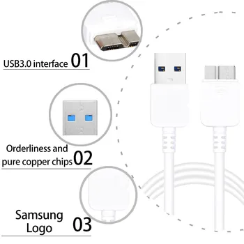 Micro USB 3.0 Originalno Polnjenje Za Samsung Galaxy S5/Opomba 3 kabel SM-G900H N9006 N9005 N900 N9009 N9008 i9600 G900S G900F G900M