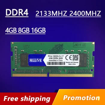MLLSE Ram DDR4 4GB 8GB 16GB 2133Mhz 2400Mhz 2133 Mhz, 2400 Mhz Pomnilnika Ram DDR4 8GB sdram memoria laptop notebook DDR4 4G 16 g 8G