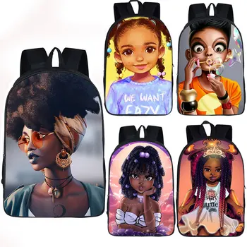 Moda Black Ženske Nahrbtnik Afriki Ženske Potovalne Torbe Otrok, Šolske Torbe za Afro Najstnik Dekleta Daypack Otroci Bookbag