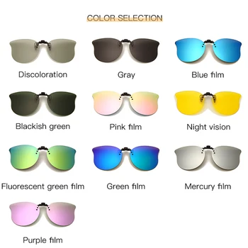 Moda Posnetek na Polarizirana sončna Očala Leče Ženske Moški Voznik Nočno gledanje Posnetkov, Leče Očala za Kratkovidnost Kritje Očala UV400 10 Barv