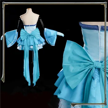 Morska Deklica Melodijo Hanon Hosho Cosplay Kostum Ženska Ligth Modra Obleka Anime Cos Obleke