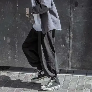 Moški 2020 Poletje Gleženj-dolžina Hlače Hlače Mens Priložnostne Hip Hop Safari Slogu Joggers Moški High Street Oblačila Hlače