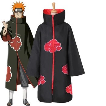 Naruto Kostum Akatsuki Plašč, Cosplay Sasuke Uchiha Cape Cosplay Itachi Oblačila Cosplay kostum 2 glavo vključujejo
