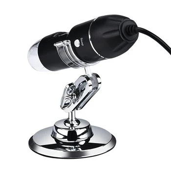 Nastavljiv 1600X 3 v 1, USB Digitalni Mikroskop Tip-C Elektronski Mikroskop, Kamera Za Solding 8 LED Zoom Lupo Endoskop