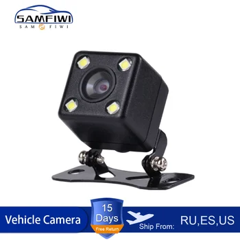 Nepremočljiva Avto Pogled od Zadaj Kamero, 4 LED Nočno Vizijo Obračalni Samodejno Parkiranje Zaslon CCD 170 Stopinj HD Video Varnostno Kamero