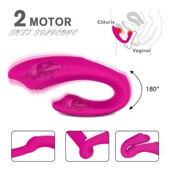 Nepremočljiva U Tip 10 Hitrost Vibrator Za Ženske USB Polnilne G-Spot Spodbujanje Vibratorji Adult Sex Igrača za Nekaj Seks Izdelka