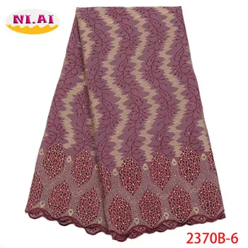 Nigerijski Čipke tkanine 2018 Afriške Švicarski Voile Čipke Visoke Kakovosti Švicarskega Voile Čipke v Švici Za Poročno Obleko Rdeče XY2370B-1