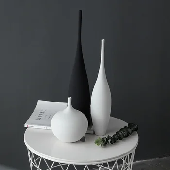 Nordijska Minimalističen Cvet Vazo Sodobno Umetnost Keramične Vaze Dnevna Soba Dekoracijo Preprost Cvet Pot Domov Dekoracijo Handmad Ornament
