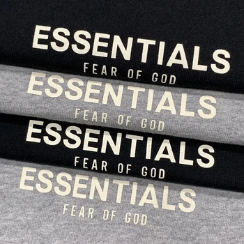 Nositi Boga meglo essentials dvojno črto visoko rešitev slog hip hop osnovni krog vratu dolgimi rokavi pulover s kapuco za moške in ženske