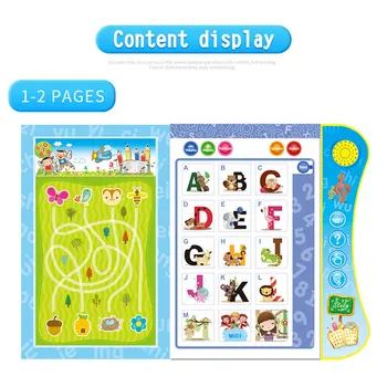 Nov Baby Izobraževalne Glas Branje Pralni Knjiga Pametno Branje Pero Otrok Študija Nagibala Zgodba Igrače Angleški Jezik