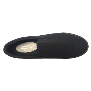 Nov Prihod Modni Čevlji za Moške, Vse Črno Platno Čevlji za Moške Priložnostne Čevlji Moški blagovne Znamke Loafers Črno Bele Čevlje Velikih Velikosti K025