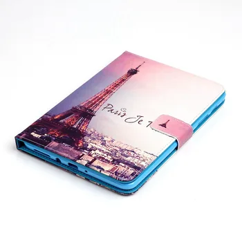 Nova Moda Tiskanje PU Usnjena torbica Za Samsung Galaxy Tab A 8.0 T350 T355 SM-T355 Smart Cover za Zavihek A 8.0 palčni kovček+film+pen