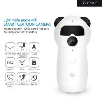 Nova Risanka Panda Home Security nadzorne Kamere EC57 1080P Brezžični Wifi Remote IP Kamero Človeško telo indukcijske Baby Monitor