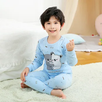 Nove Zimske Sleepwear Za Baby Fantje Dolgo Rokavi Pijamas Infantil Bombaž Jeseni Otroci Pižame Nastavite Fant Dekleta Obleke 6 8 10 12Y