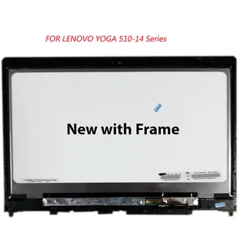 NOVIH 14 cm, Za Lenovo Yoga 510-14ISK 80SA, Zaslon na Dotik, Računalnike LCD Skupščine Ploščo z okvirjem ploščo