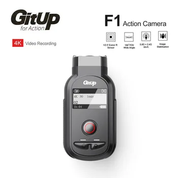 Novo GitUp F1 WiFi 4K 3840x2160p Šport delovanje Fotoaparata Video Dash Cam Ultra HD Časovni Zamik na Prostem, Kolesarska Kamere Zanke Diktafon