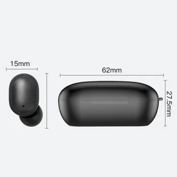 Novo H6 Brezžične Slušalke Bluetooth 5.0 Slušalke TWS Mini HI-fi V uho Šport Teče Slušalke Podpora iOS/Android Telefonov HD Klic