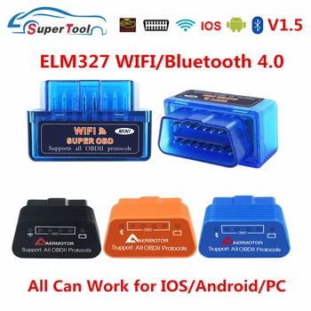 OBD2 Cканер ELM327 V1.5 PIC18K25K80 BREST 327 V1.5 Auto Avto Orodje za Diagnostiko, ELM327 OBD 2 WI-FI Samodejno Skener Za Android/IOS/PC