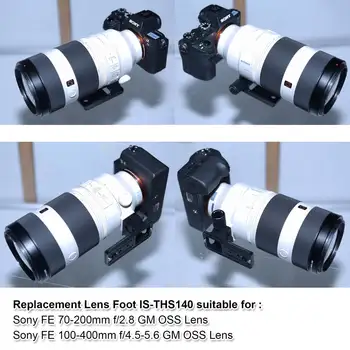 Objektiv Ovratnik Zamenjava Stopala ARCA 85mm, ki je Osnova za Sony FE 70-200mm f/2.8 GM OSS in Sony FE 100-400mm f/4.5-5.6 GM OSS Objektiv
