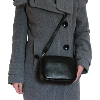 Oblikovalec ženska usnjena torbica majhno razkošje torba cross body fashion messenger vrečke ženske črna pravega usnja torbici