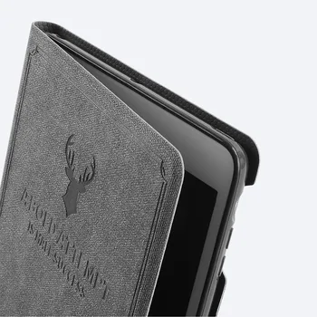 Ohišje Za iPad Mini 1 2 3 Primeru Usnje Smart Zbudi, Spanec Flip Cover Zelene Jelena 3D Carving Nazaj Lupini Za iPad Mini 3 2 1 Primerih
